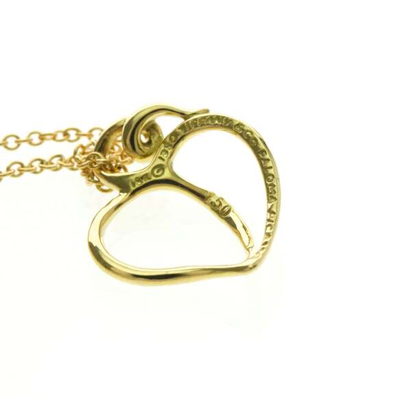 TIFFANY 18k Gold Heart Necklace